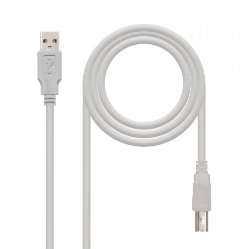 Nanocable Cable Usb 2 0 Impresora Tipo Am Bm Beige 1 M